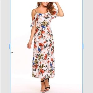 Floral Ruffle Maxi Dress